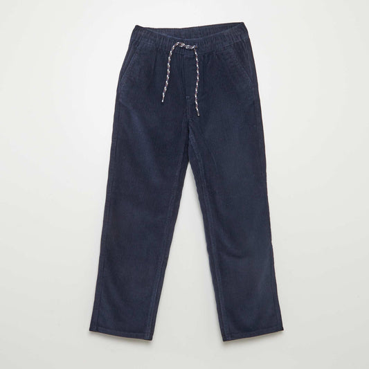 Corduroy trousers blue