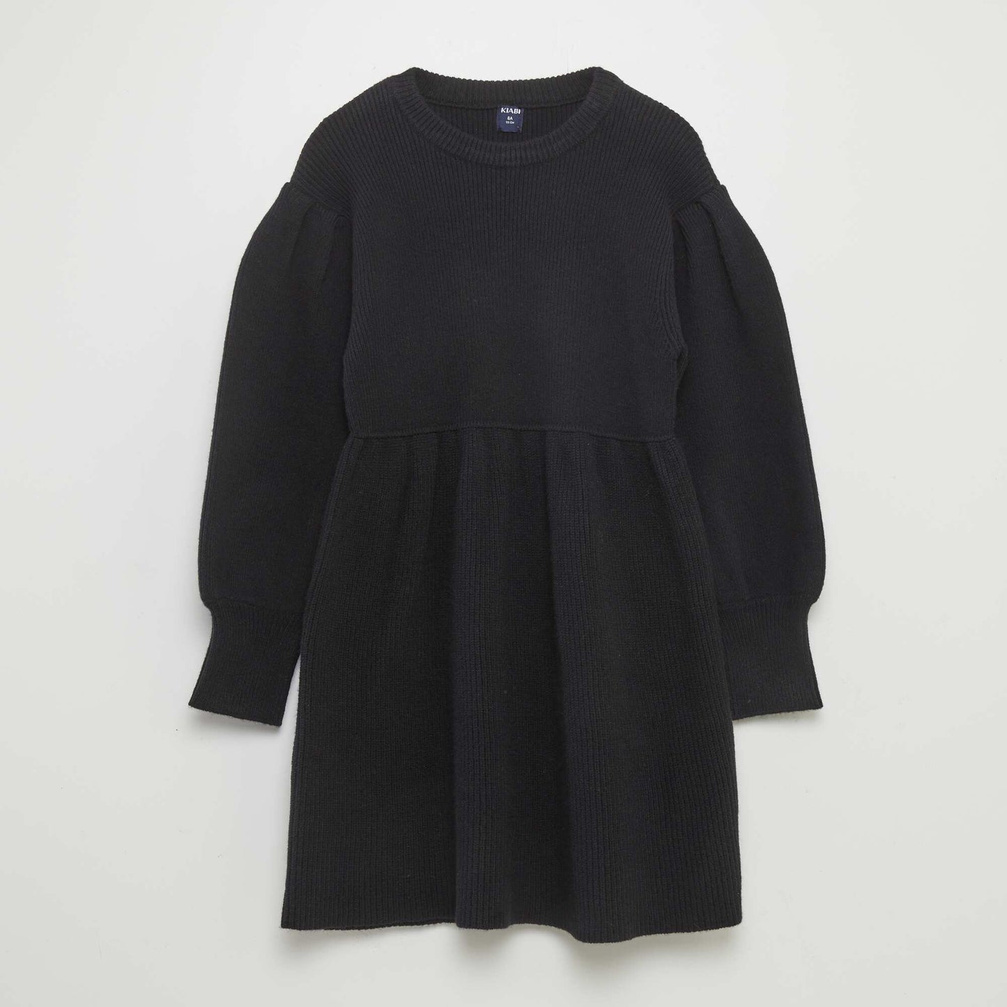 Knit sweater dress black