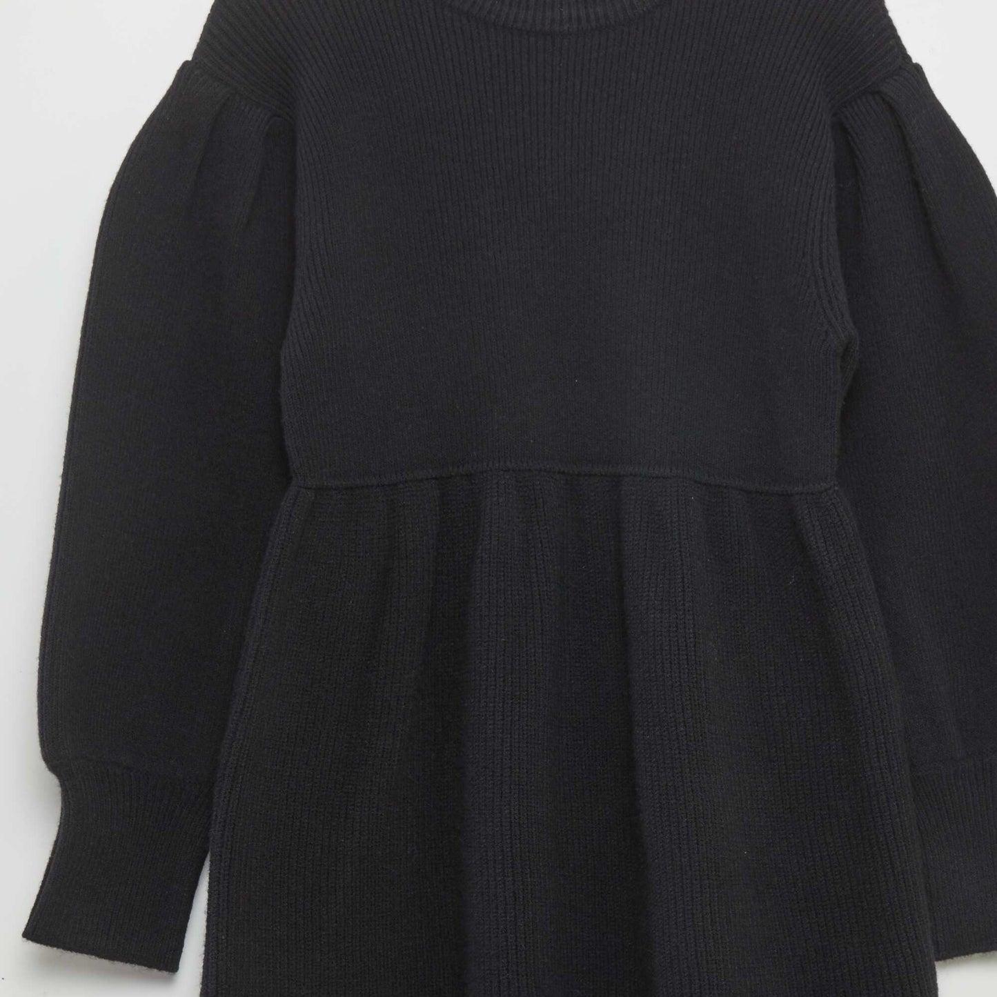 Knit sweater dress black