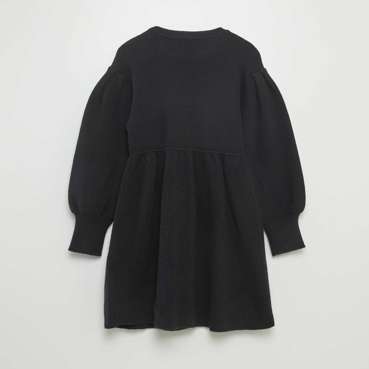 Knit sweater dress black