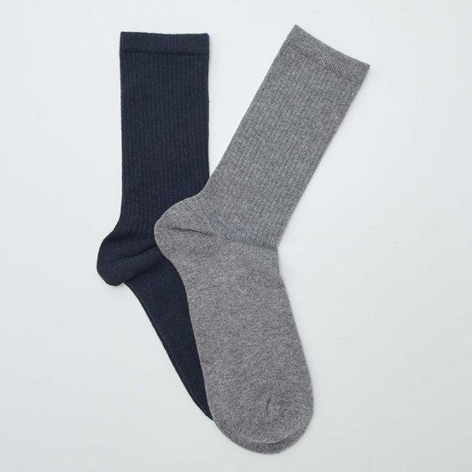 Pack of 2 pairs of socks BLUE