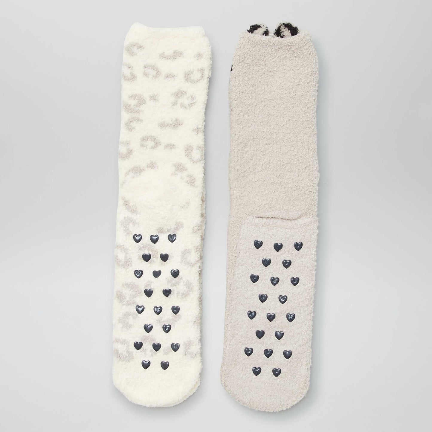 Pack of 2 pairs of patterned socks GREY