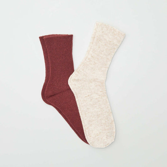 Wool-blend socks BEIGE