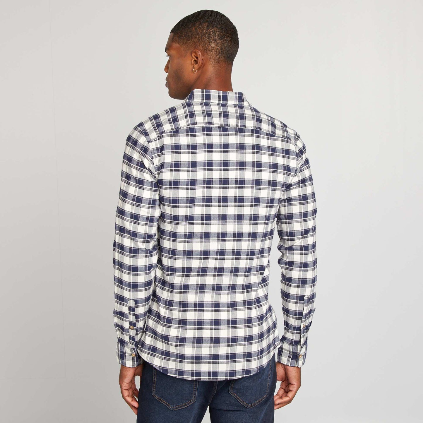 Checked shirt BLUE