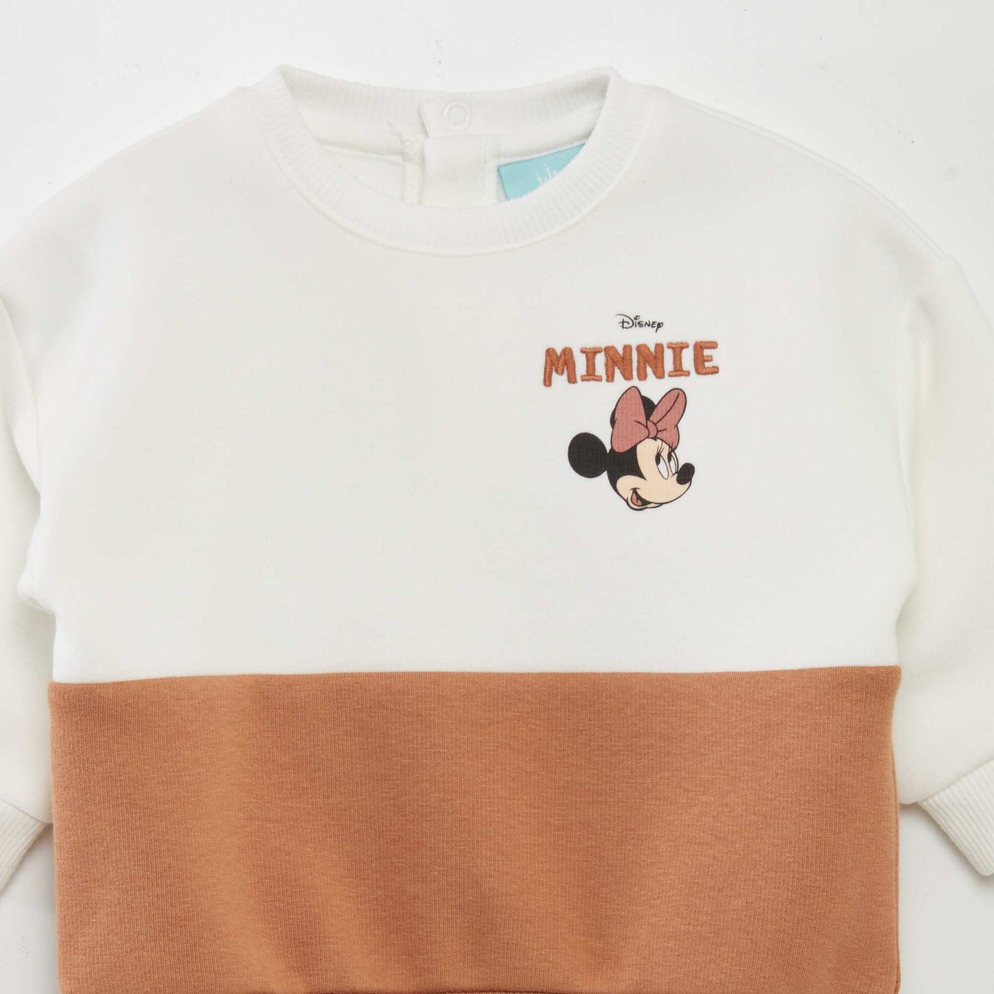 Minnie Mouse two-tone sweatshirt BEIGE