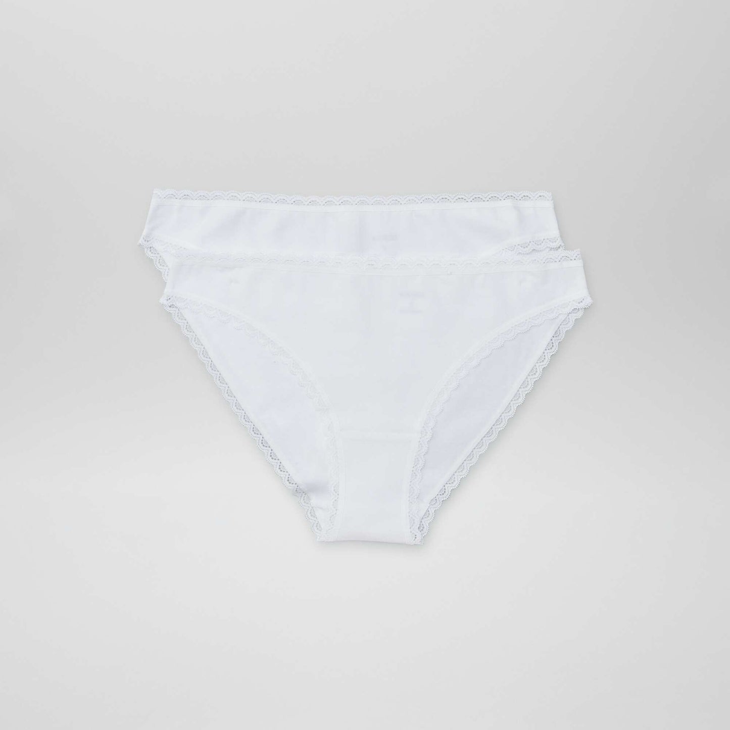 Pack of 2 cotton briefs white