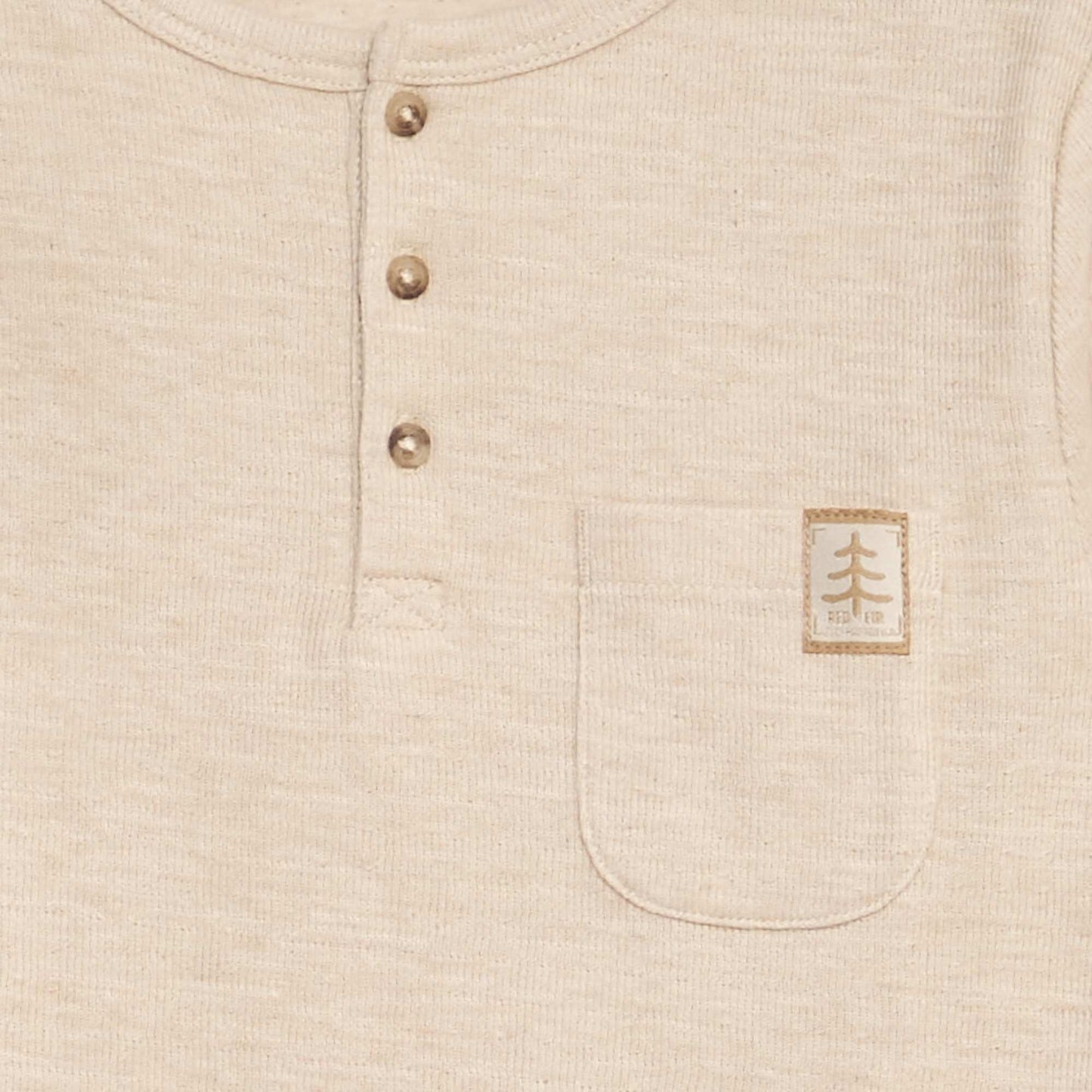 Grandad-collar T-shirt BEIGE