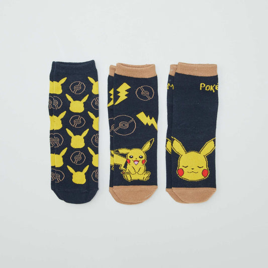 'Pokémon' socks - Pack of 3 BLUE