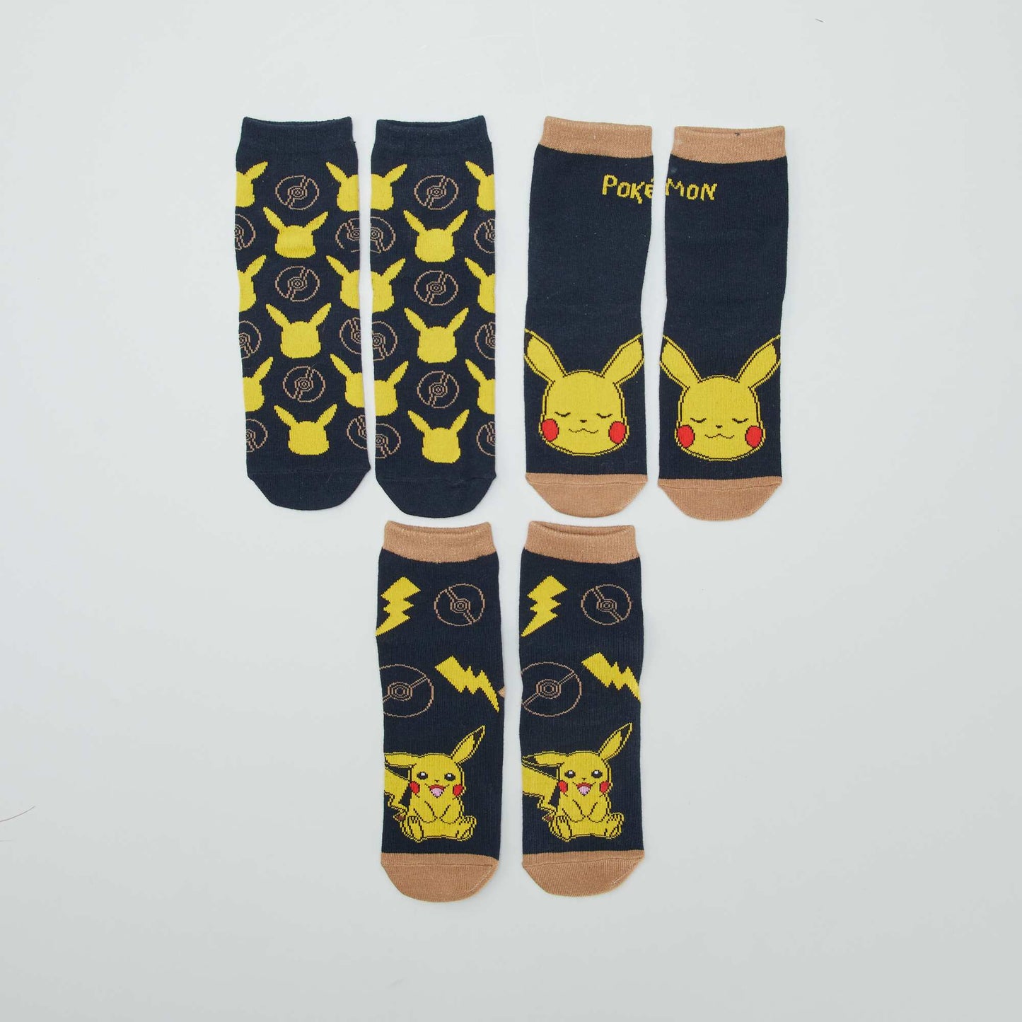 'Pokémon' socks - Pack of 3 BLUE