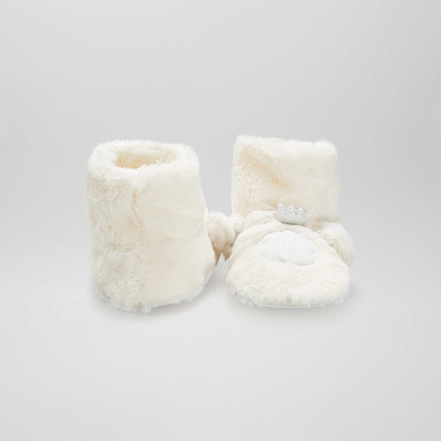 Christmas slippers - Bear WHITE