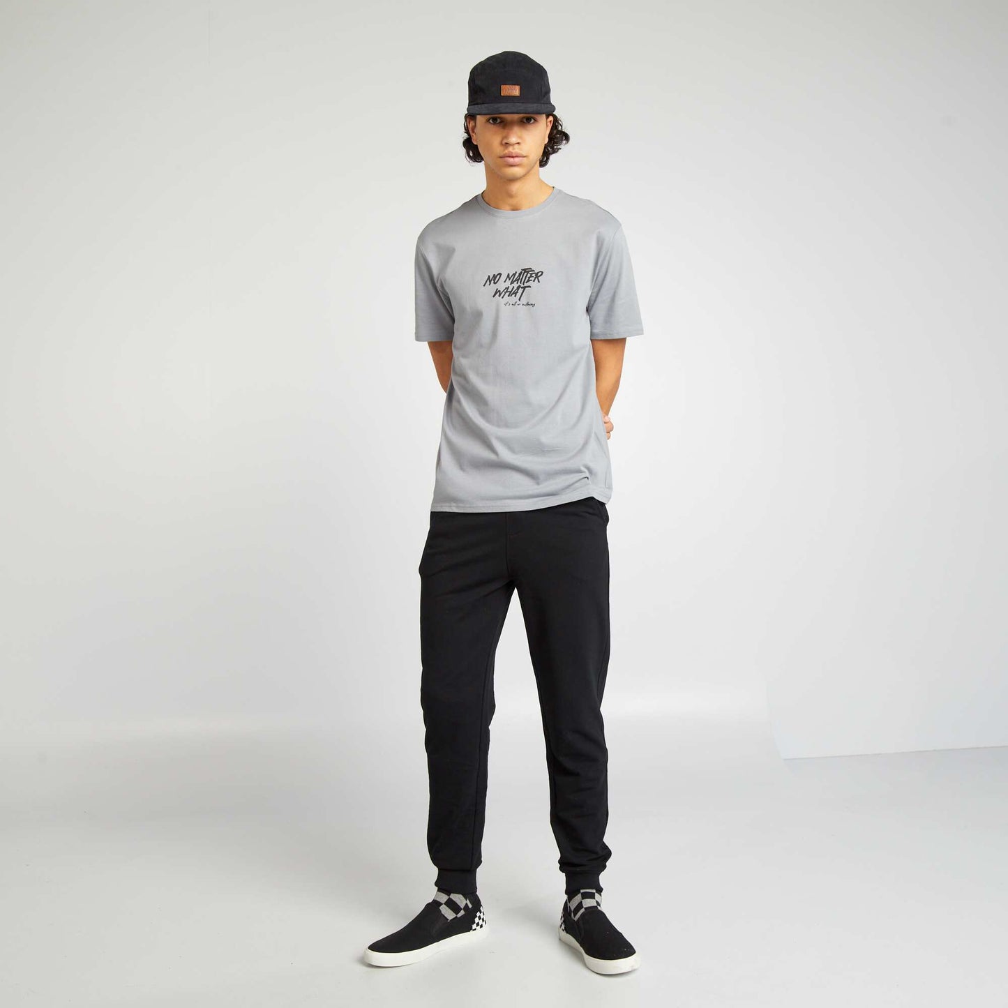 Plain joggers black