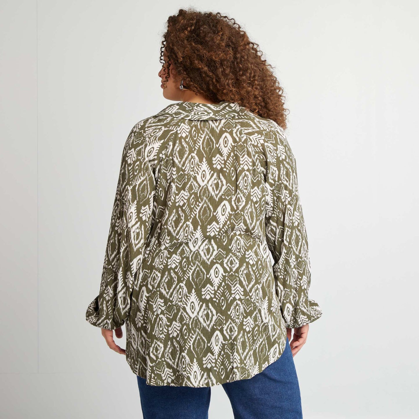 Flowing blouse KHAKI