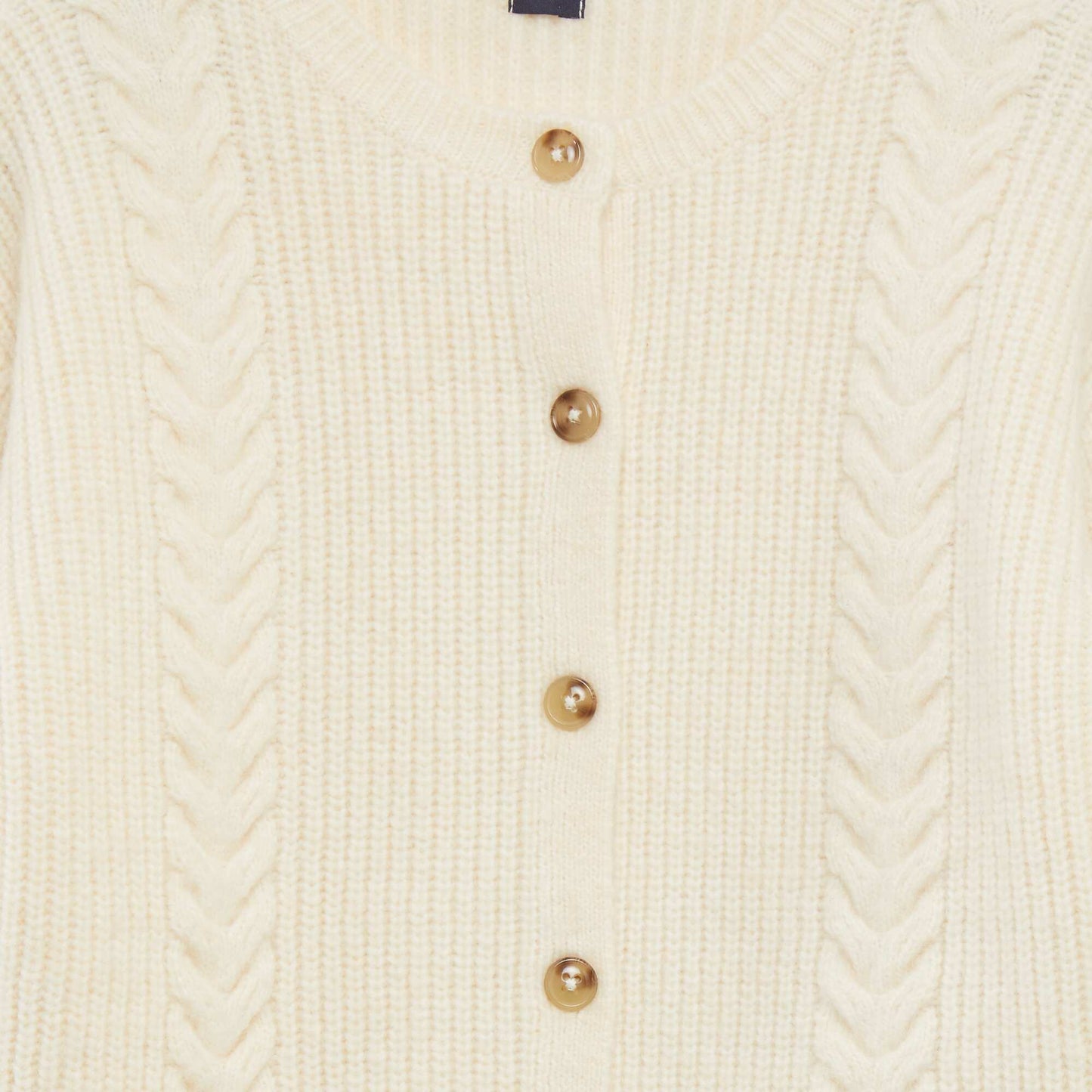 Chunky knit cardigan BEIGE