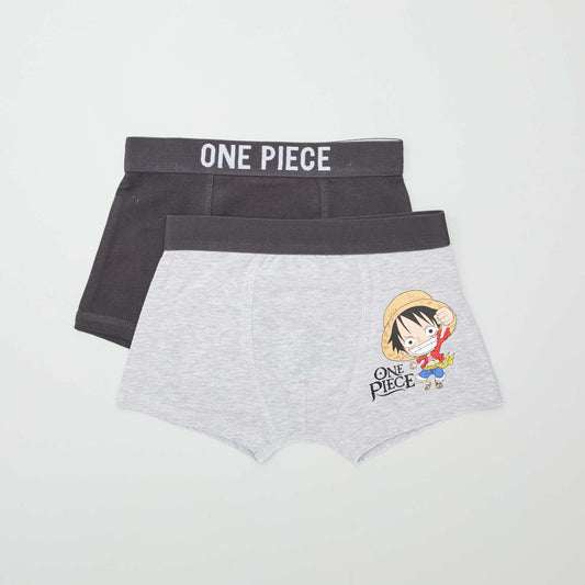 Pack of 2 One Piece boxer shorts BLACK