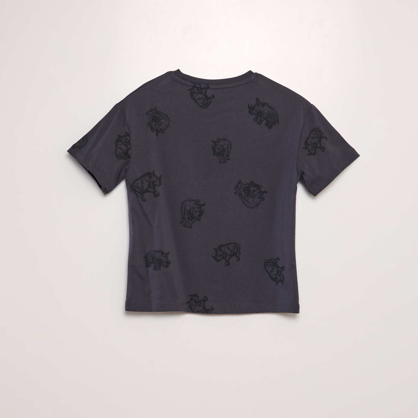 Roomy short-sleeved T-shirt BLACK