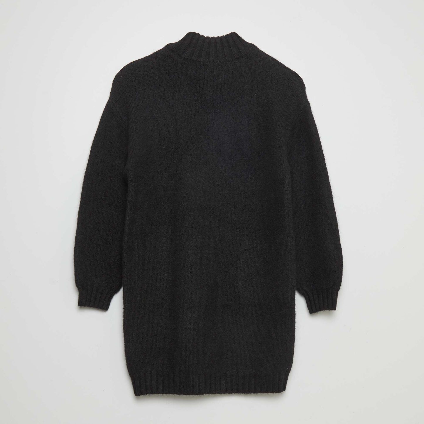 Knit jumper dress black