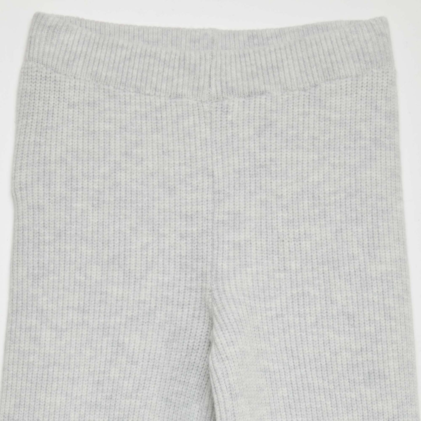 Knit flared trousers GREY