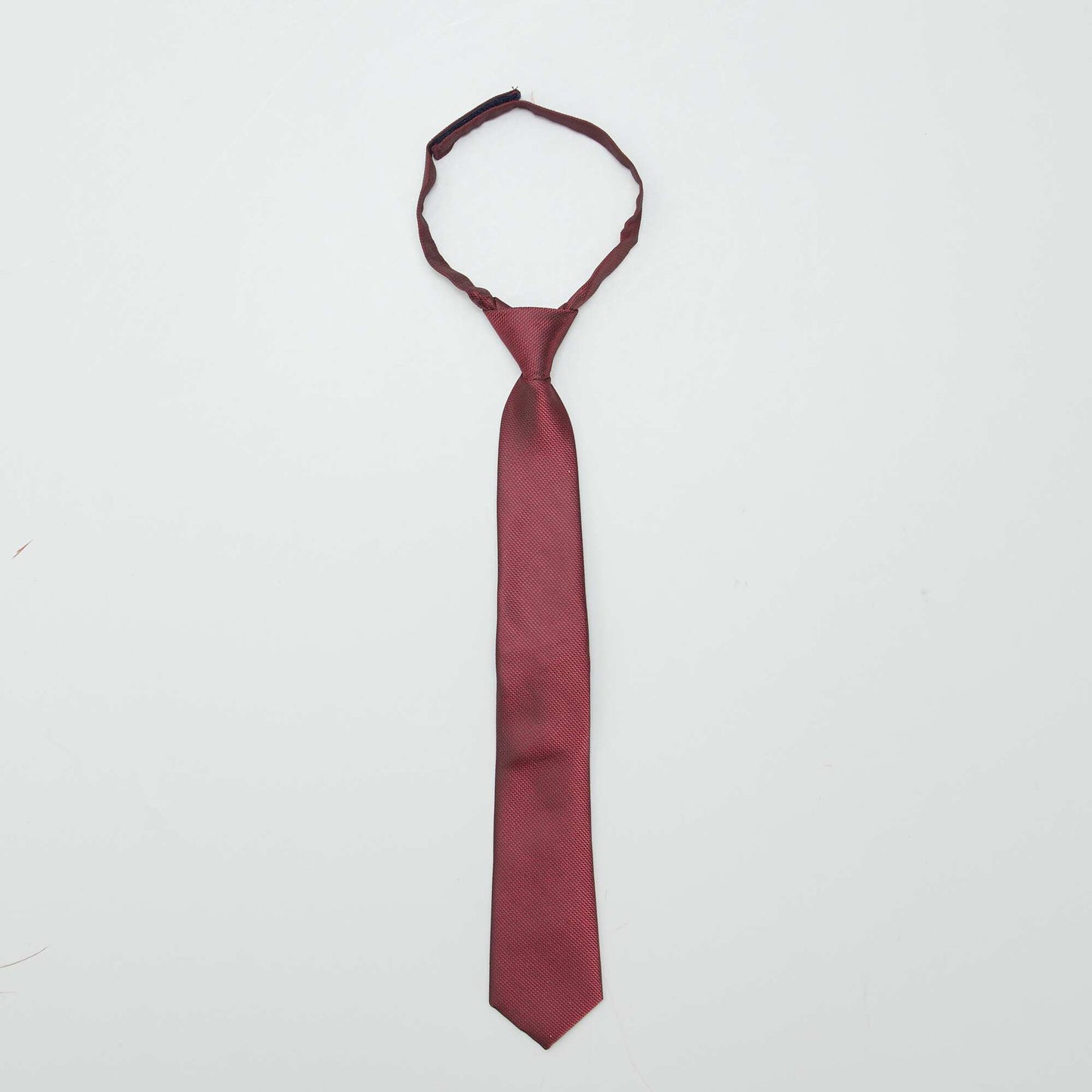 Plain satin tie RED