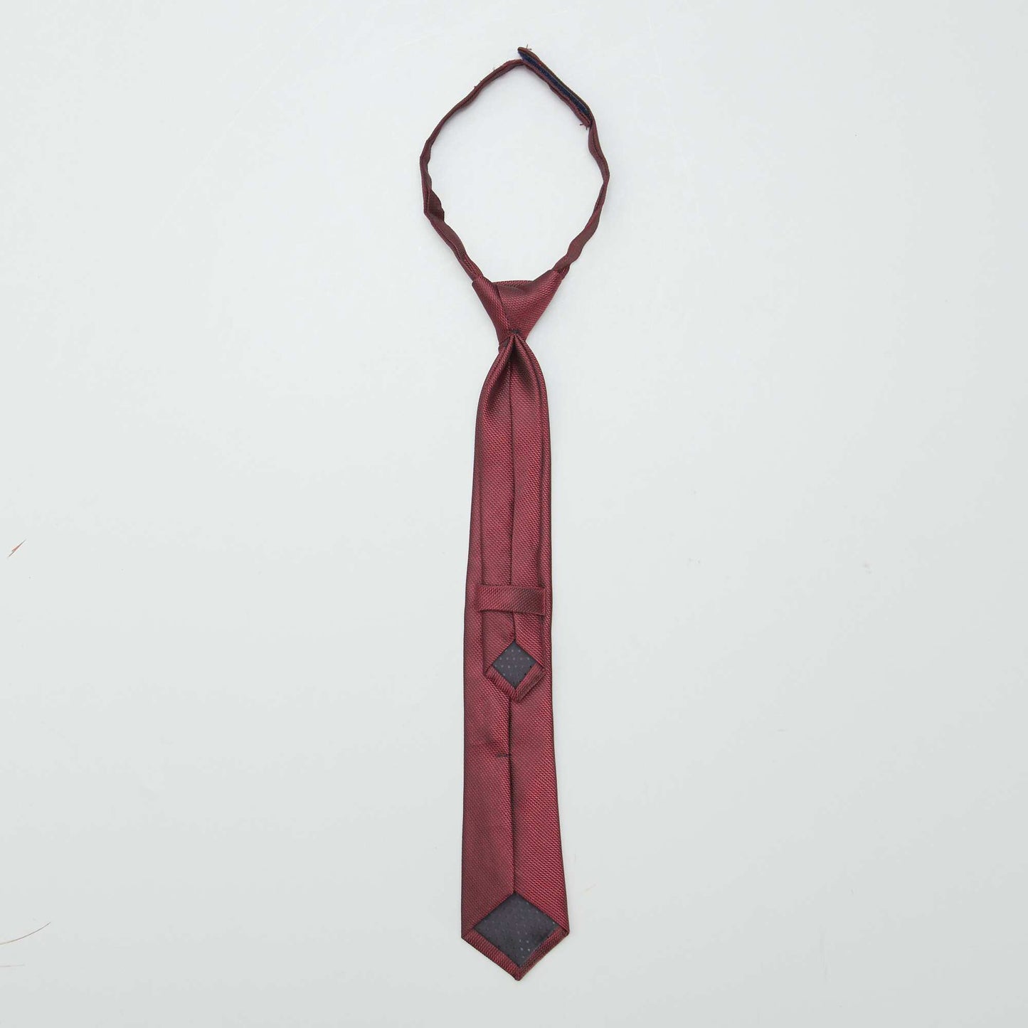 Plain satin tie RED