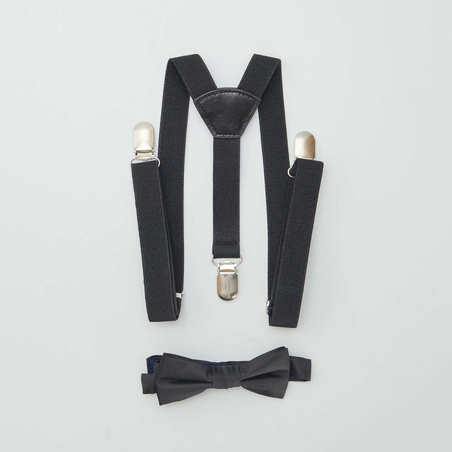 Braces and bowtie set BLACK