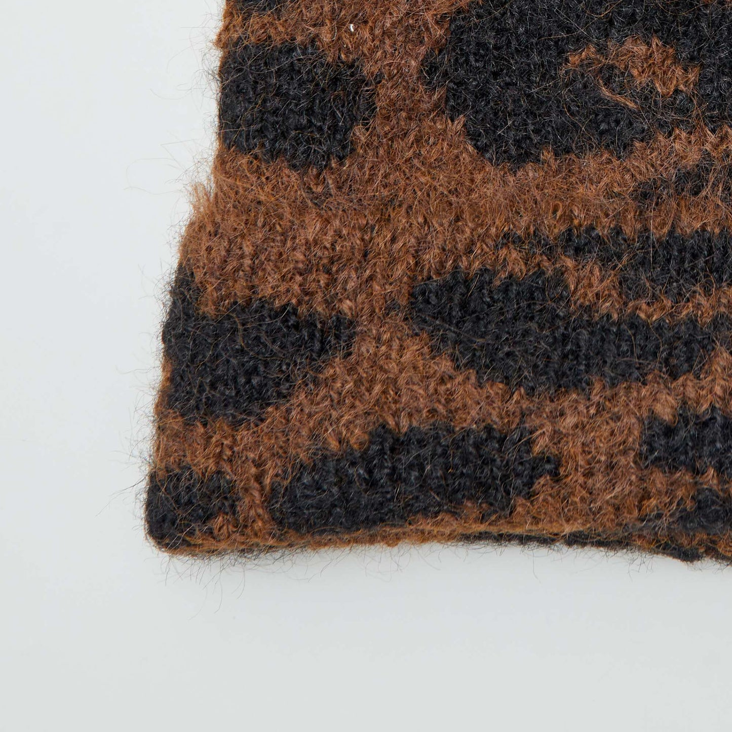 Leopard print beanie BROWN