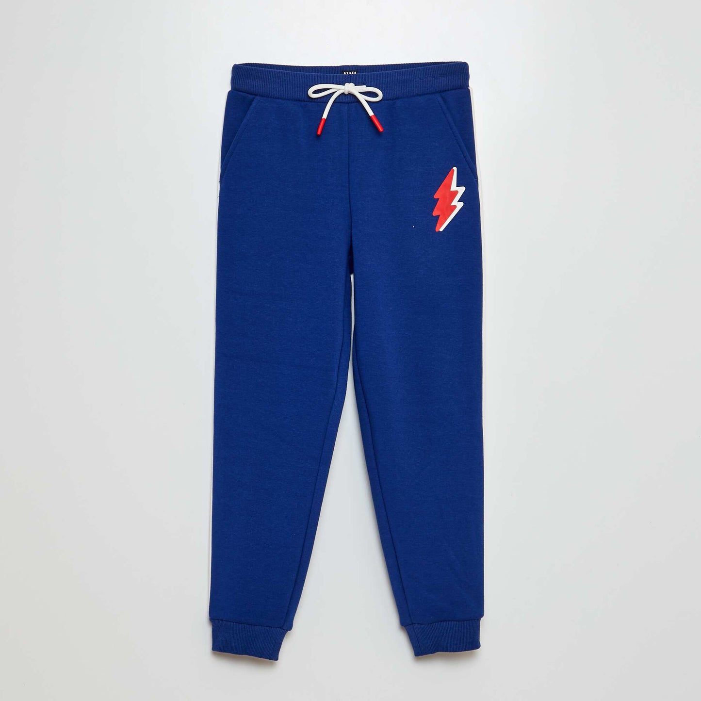 Jogging bottoms with print BLUE