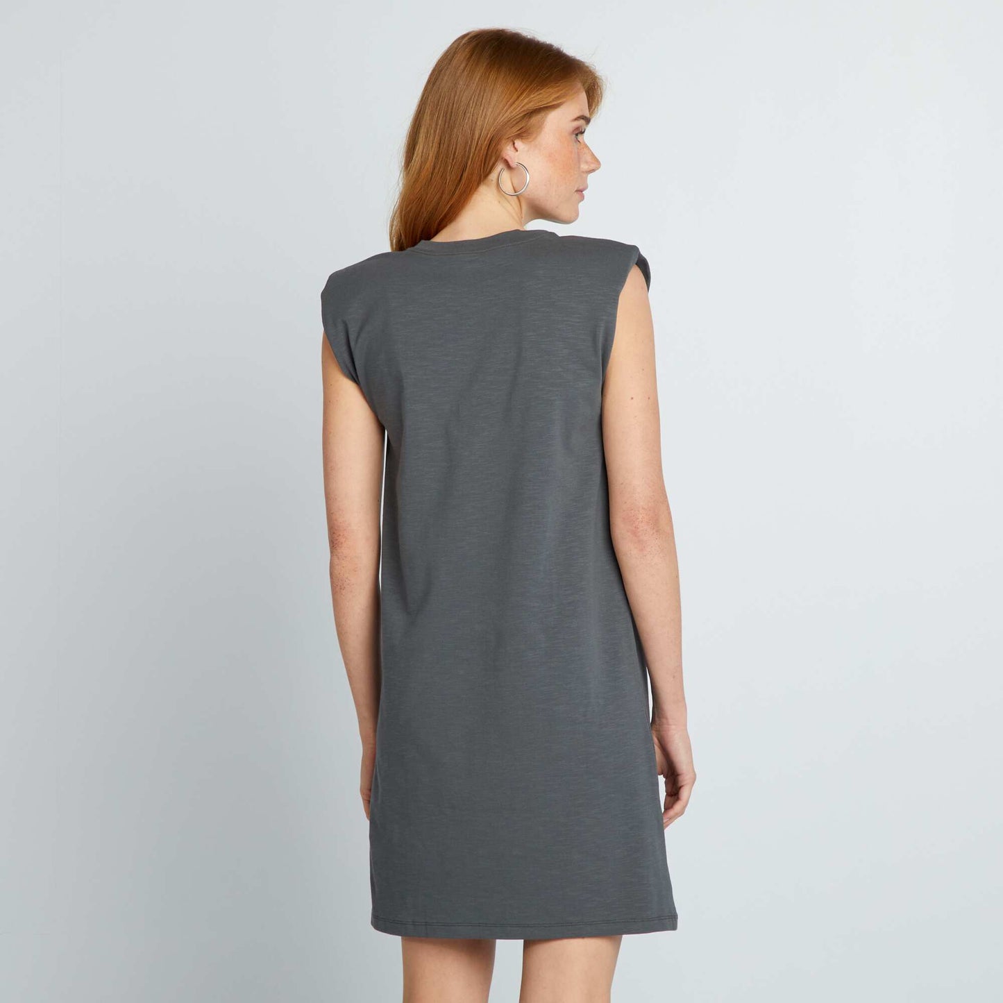 Short T-shirt dress GREY