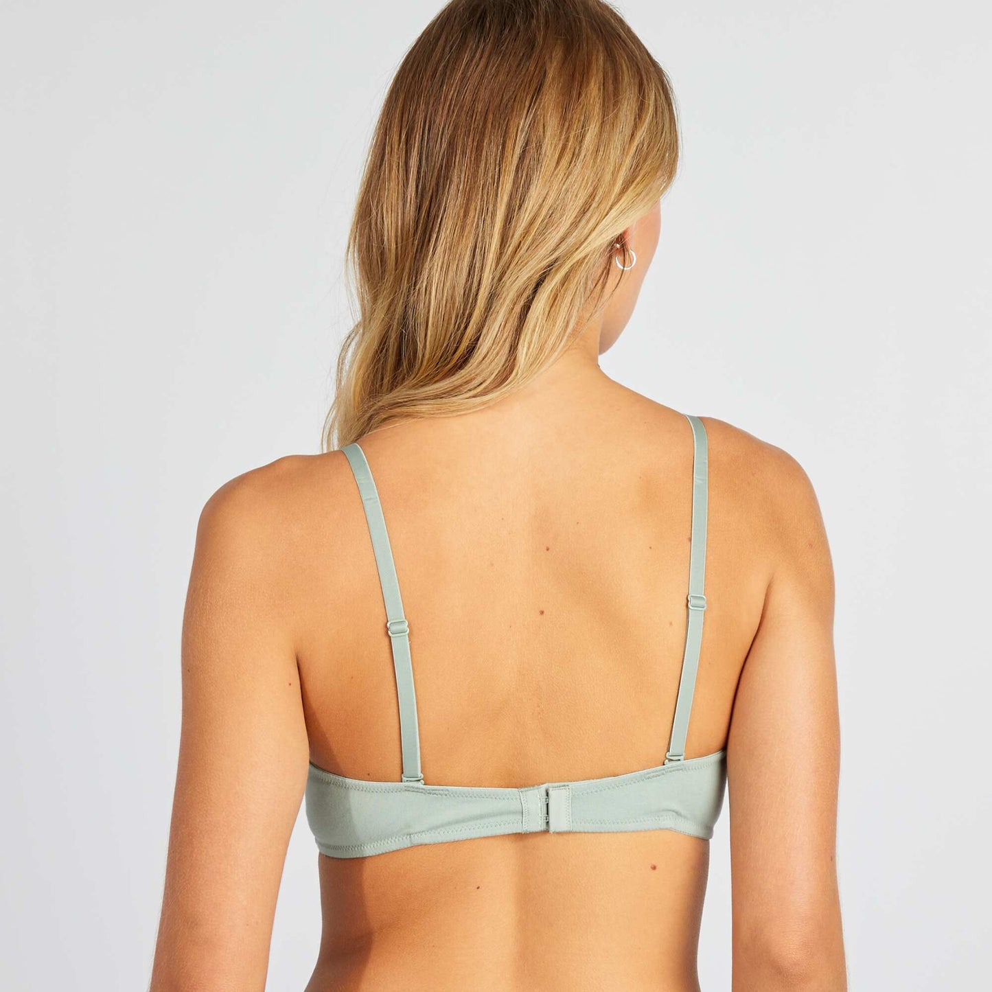 Non-padded triangle bra GREEN