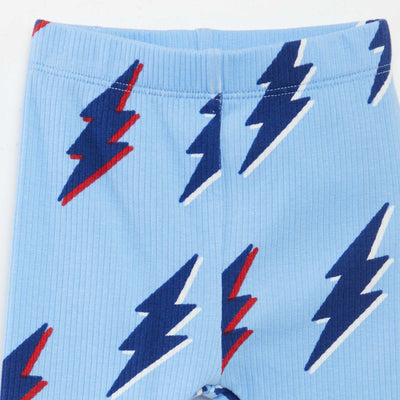 سروال ضيق مطبوع - إصدار غرابيك أزرق - أزرق مطبوع