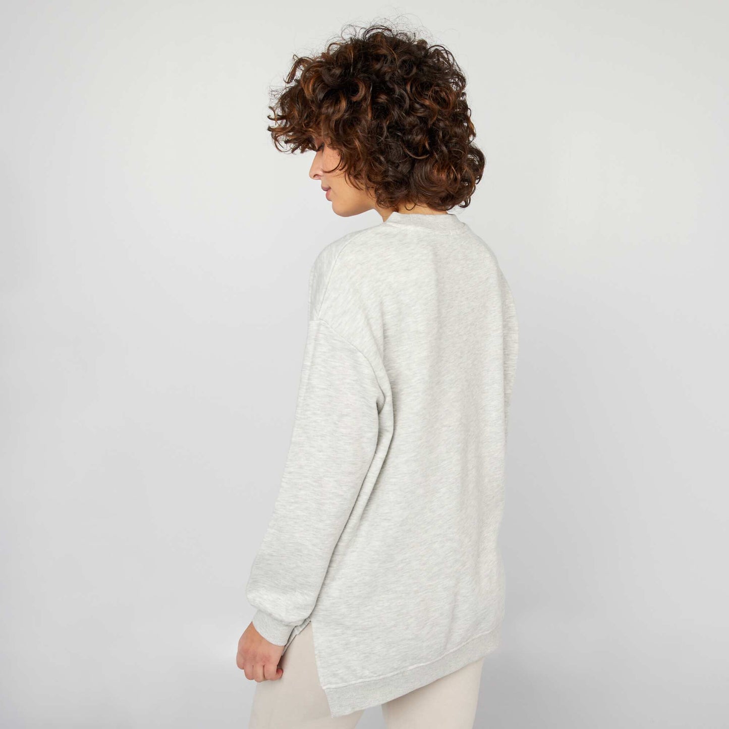 Long lightweight sweatshirt GREY