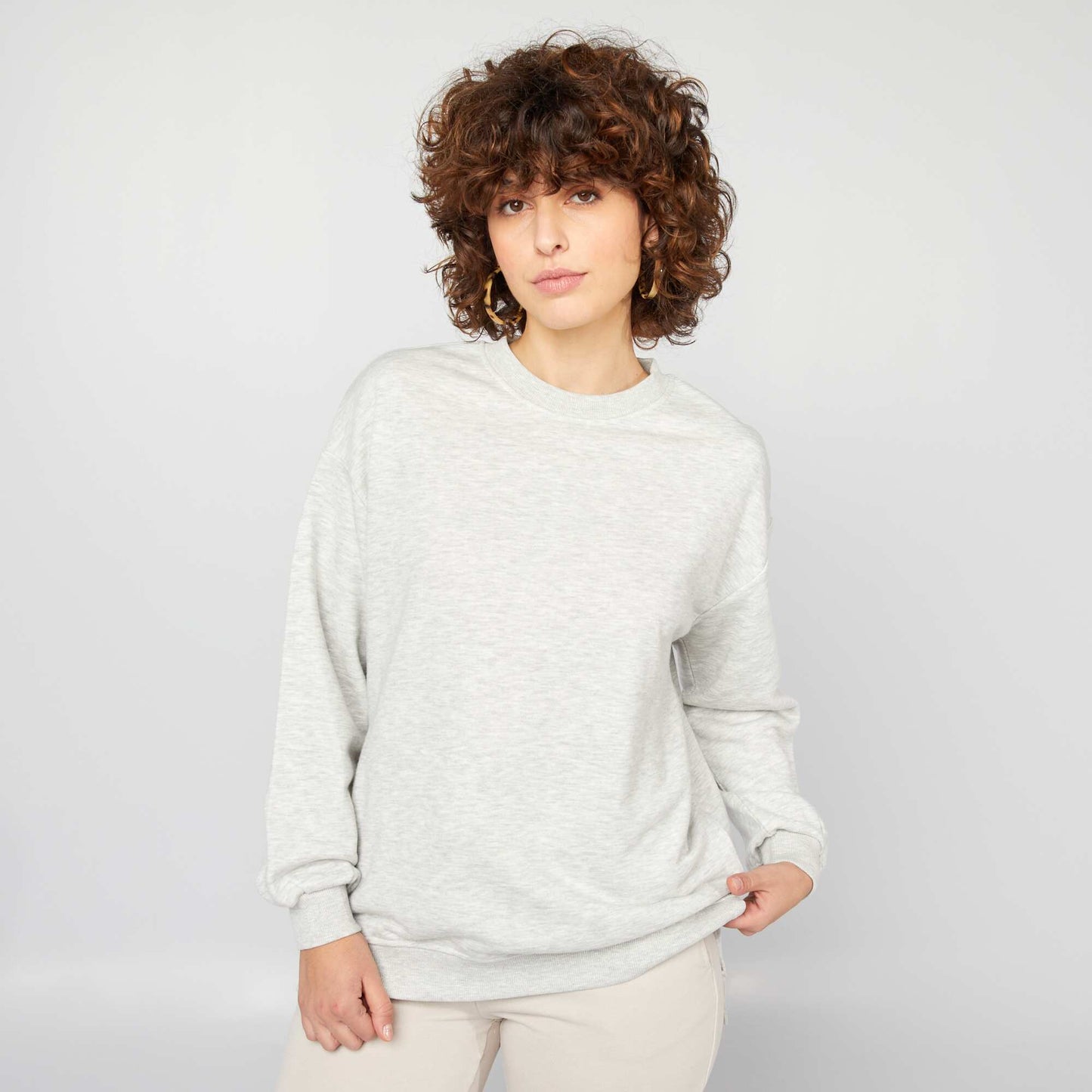 Long lightweight sweatshirt GREY