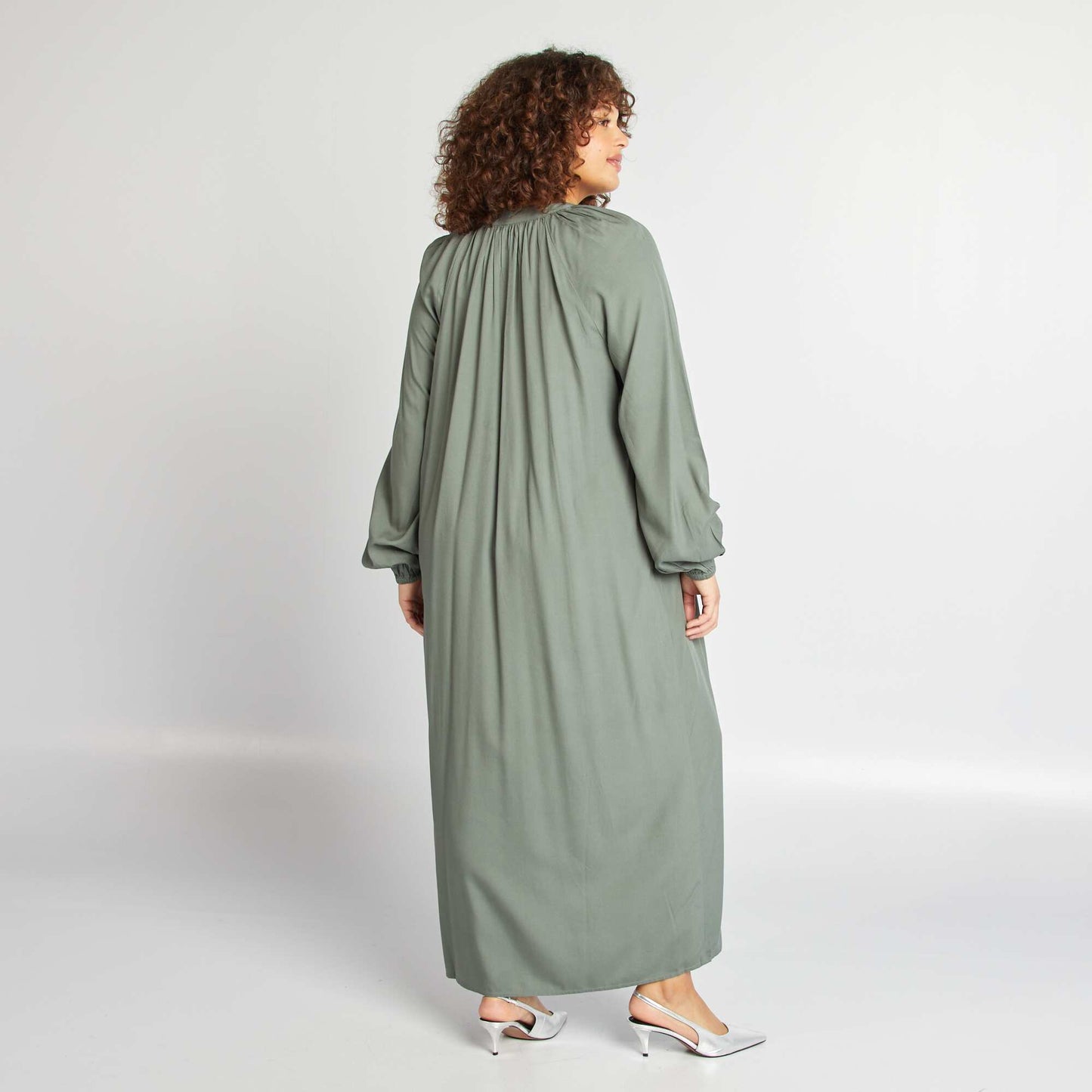 Long shirt dress GREEN