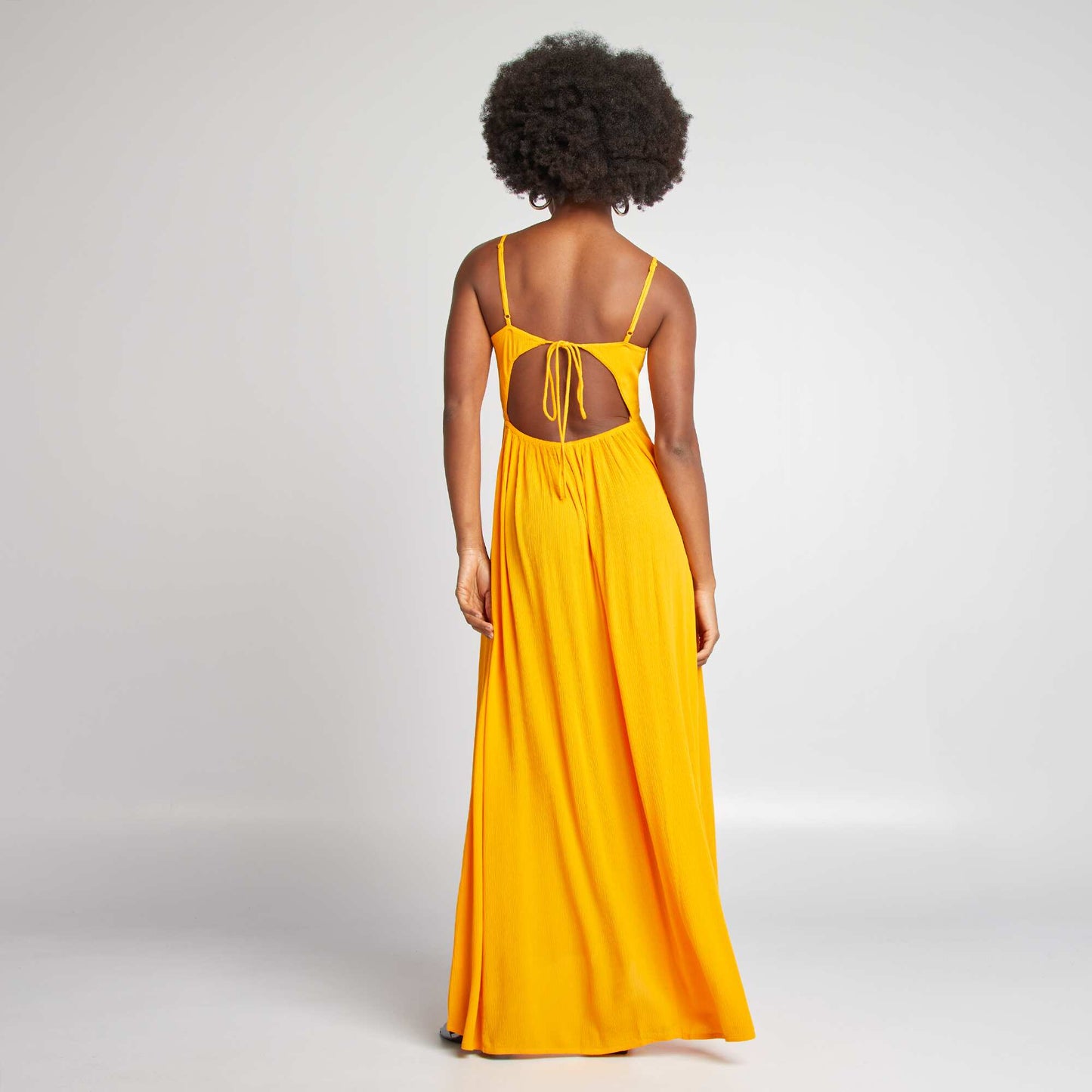 Long floral dress YELLOW