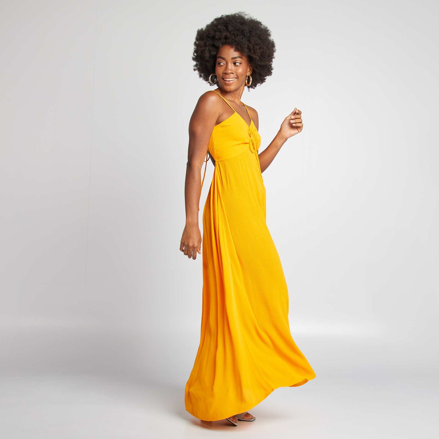 Long floral dress YELLOW