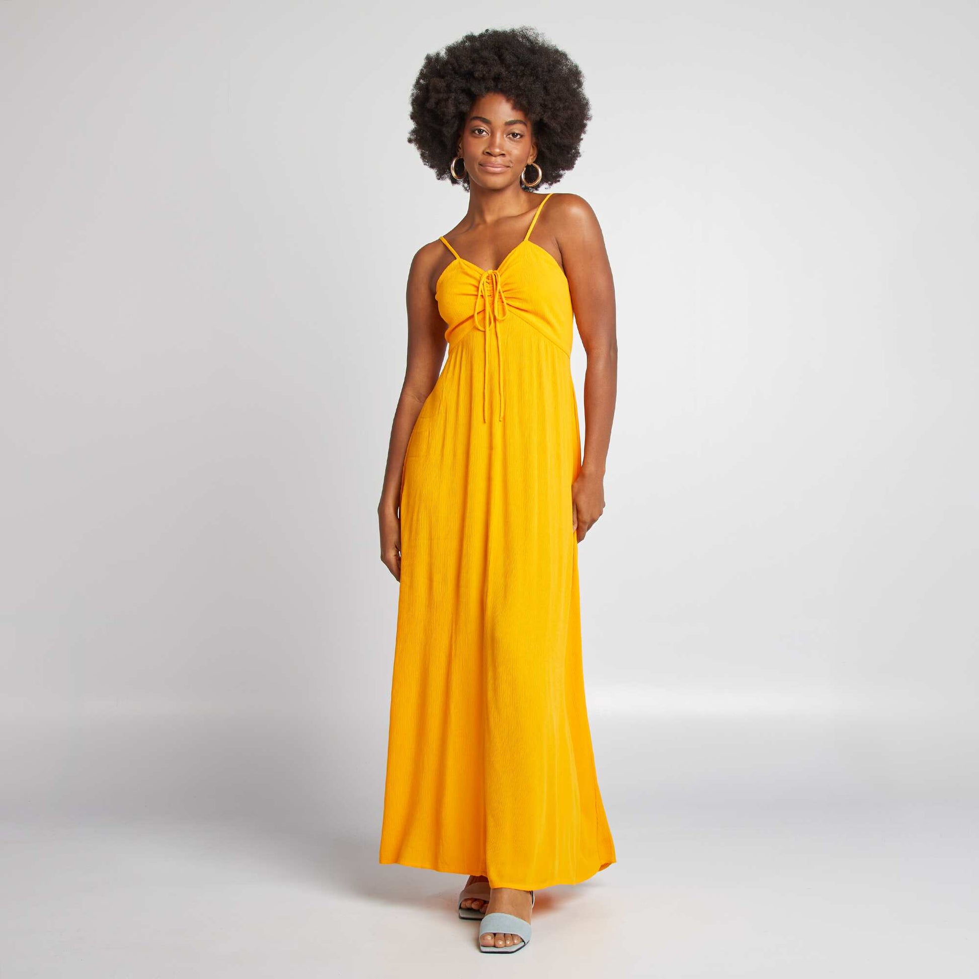 Long floral dress YELLOW