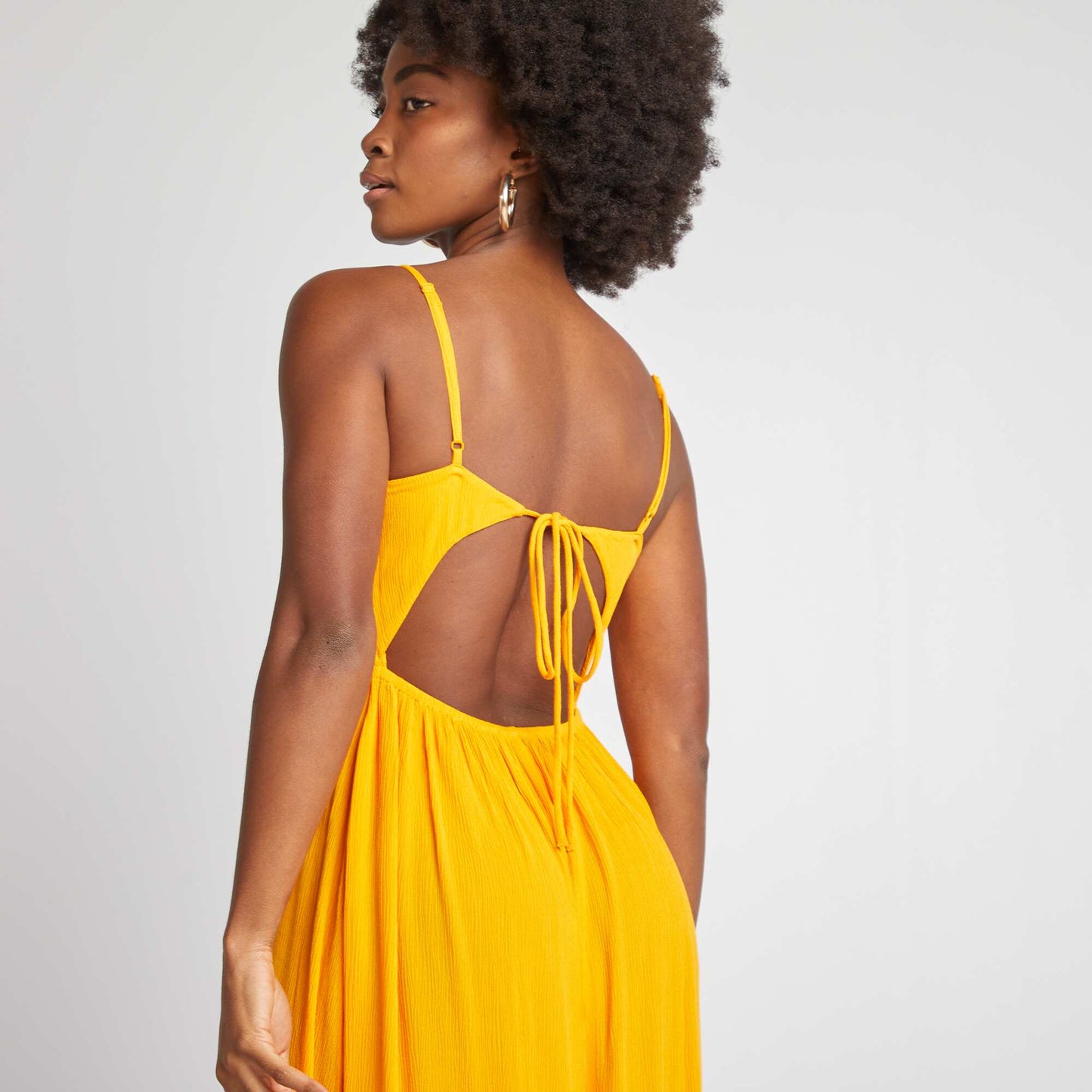 Long floral dress YELLOW