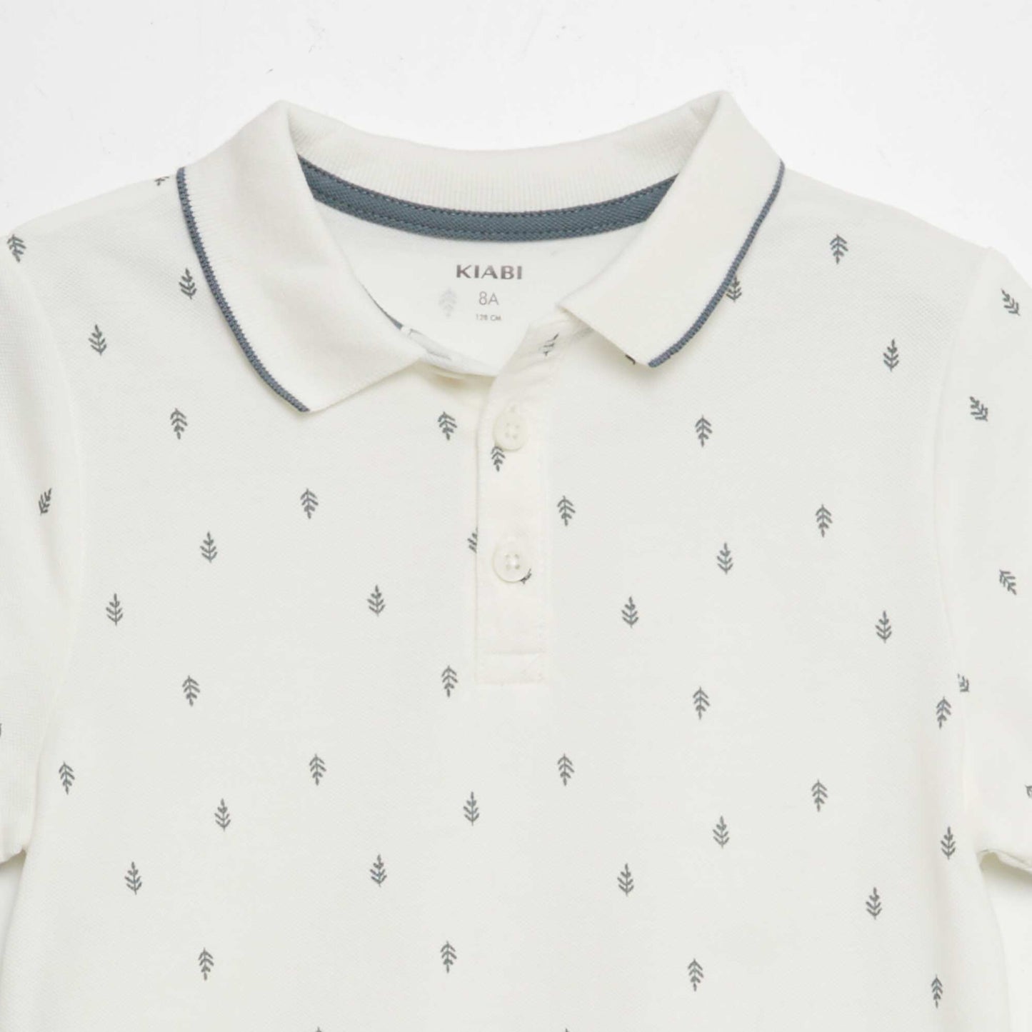 Cotton piqué polo shirt WHITE