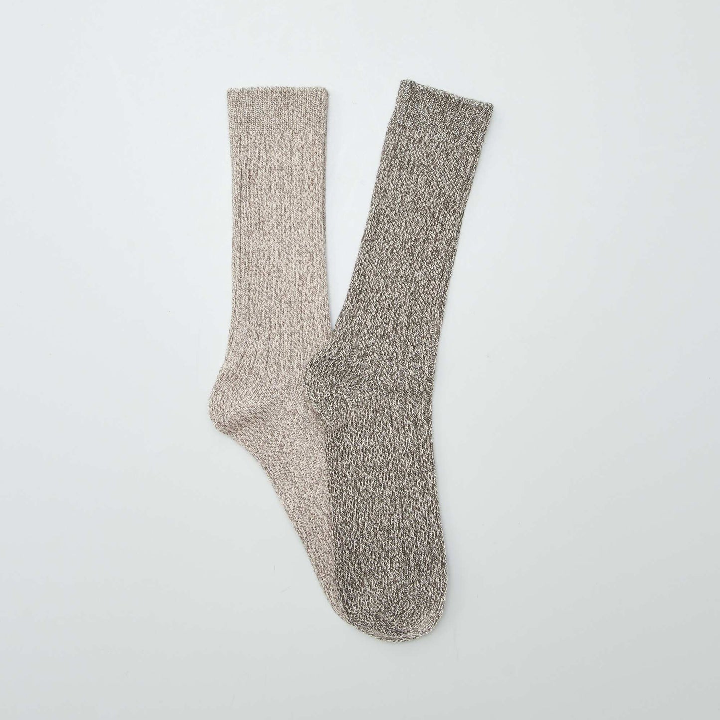 Mouliné knit socks GREY