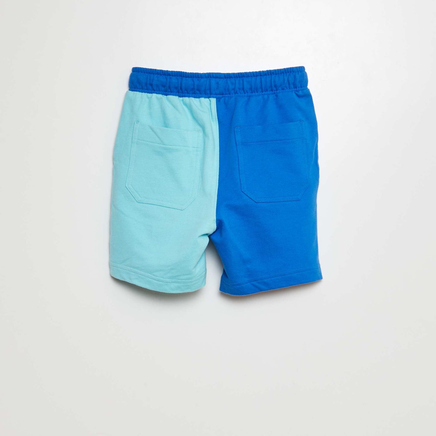 Lightweight French terry Bermuda shorts BLUE