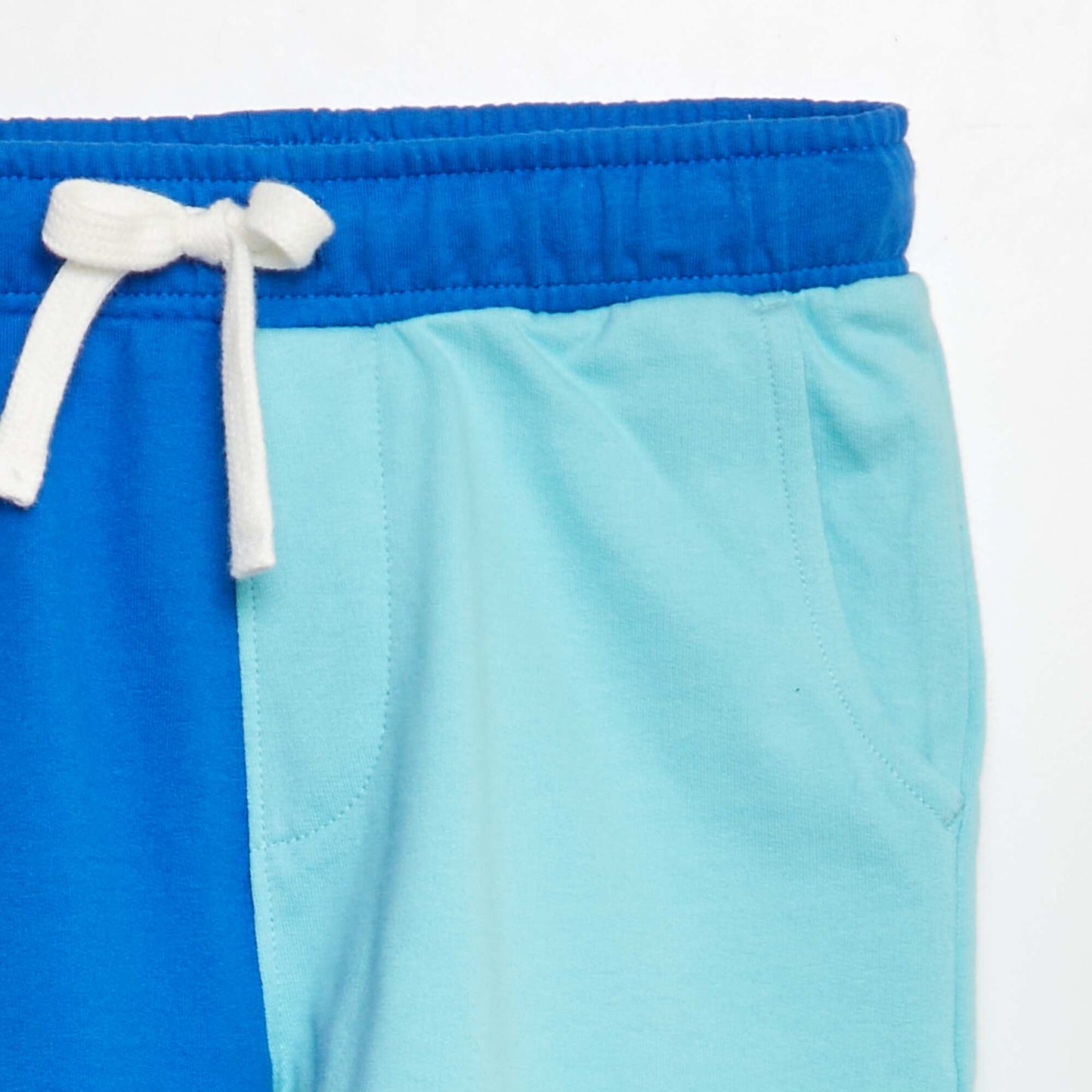 Lightweight French terry Bermuda shorts BLUE