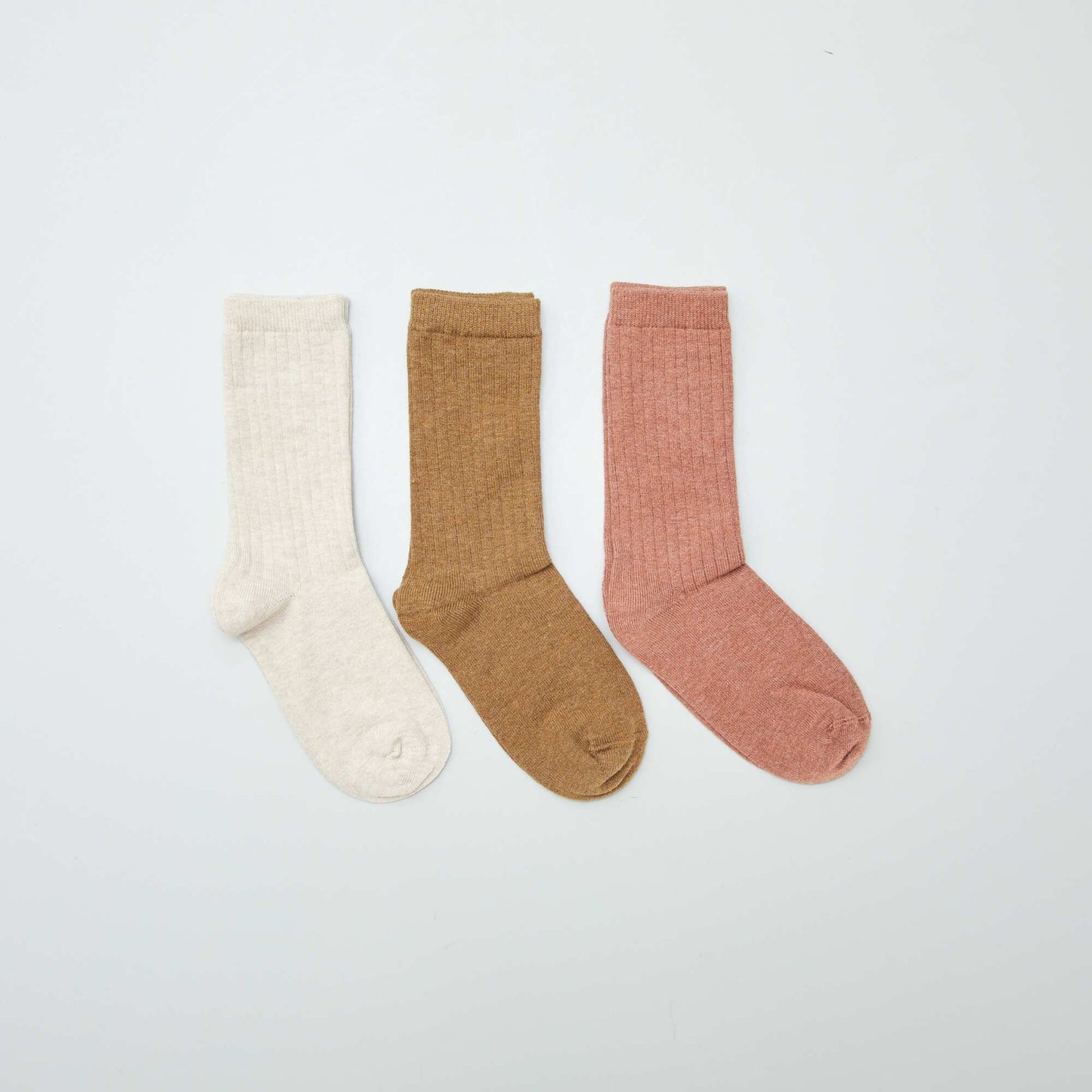 Pack of 3 pairs of warm socks BROWN