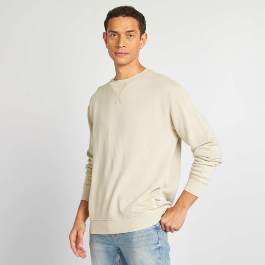 Fine-gauge knit sweater GREY