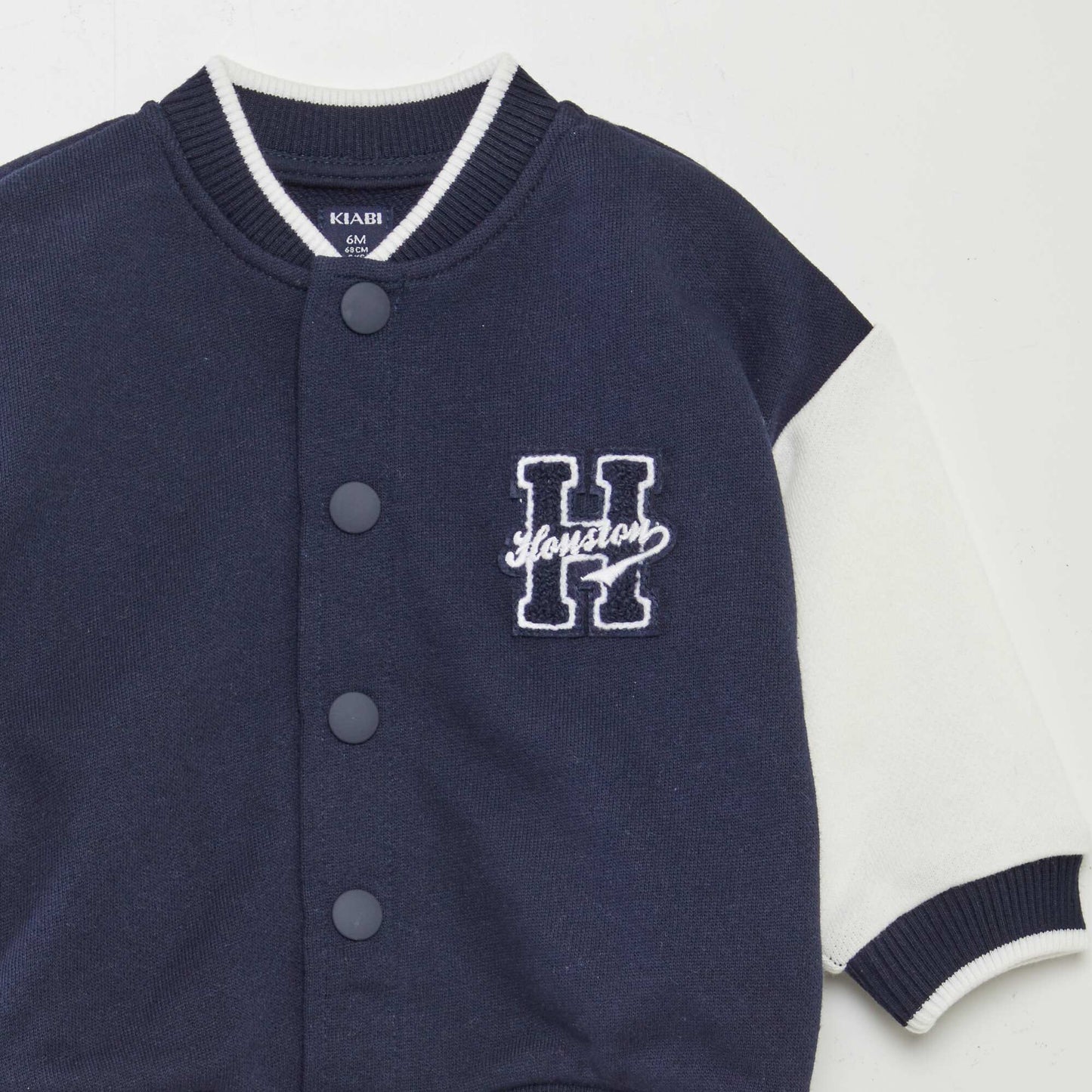 US varsity-style jacket BLUE