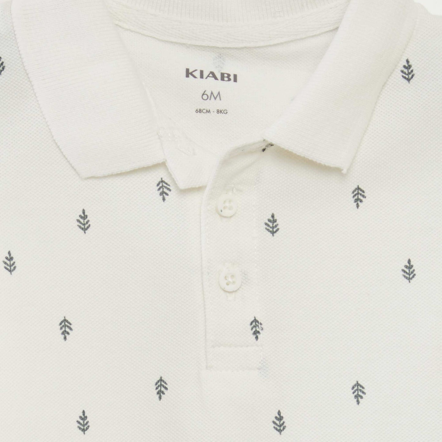 Cotton piqué polo shirt WHITE