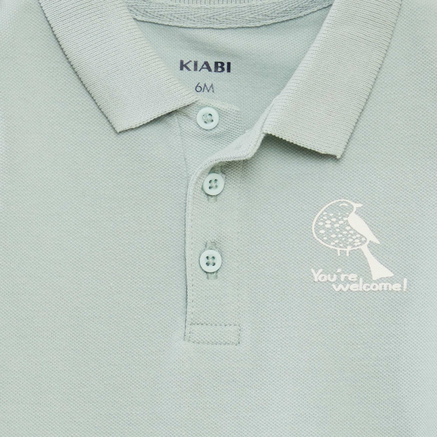 Cotton piqué polo shirt WHITE