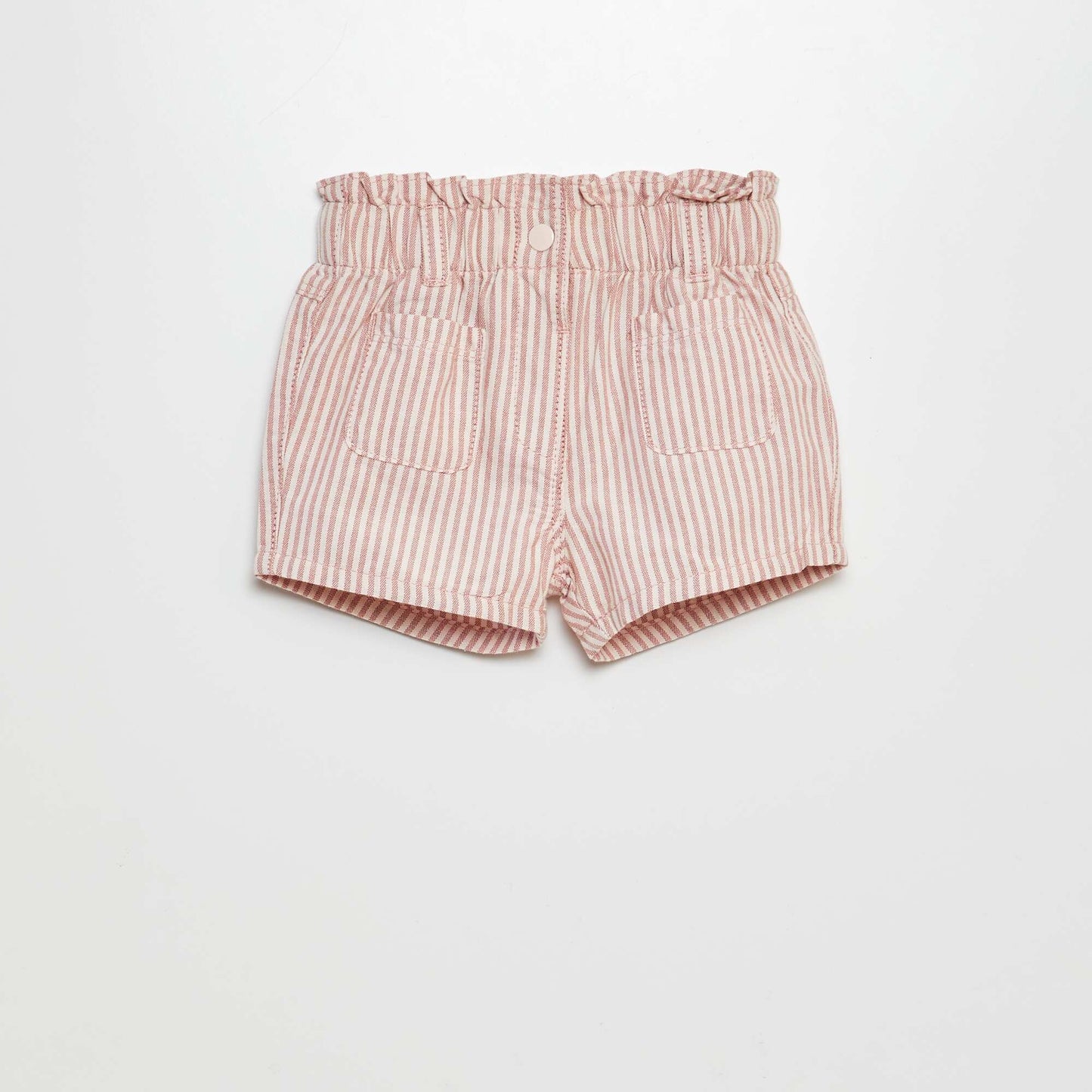 Cotton paperbag shorts WHITE