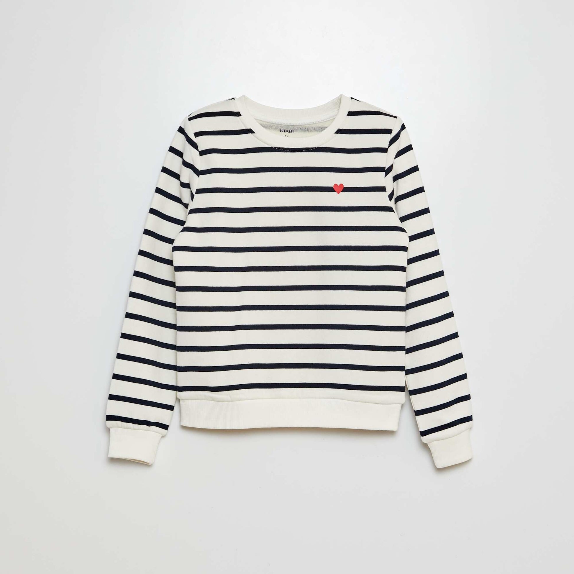 Patterned sweatshirt WHITE