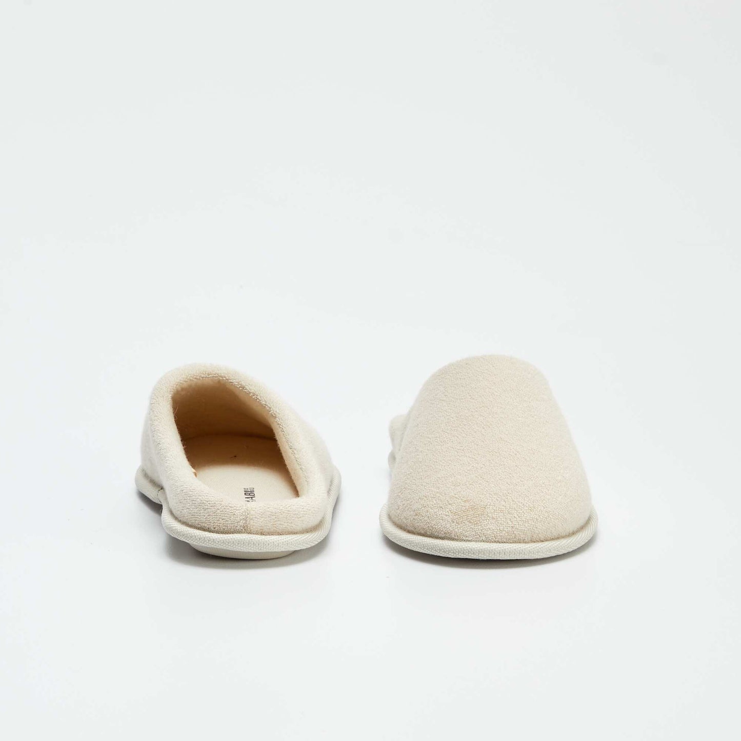 Plain mule slippers BEIGE