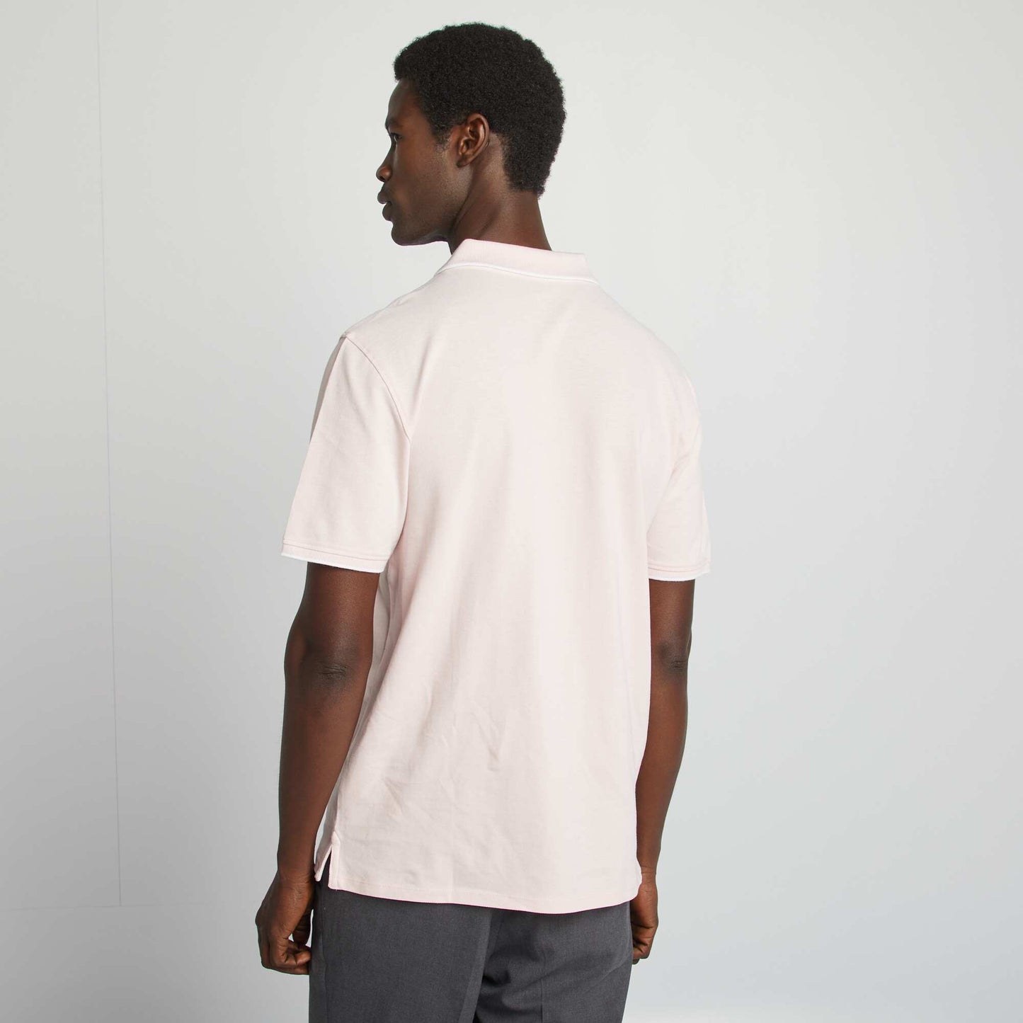 تيشرت بولو قطن بيكيه وردي