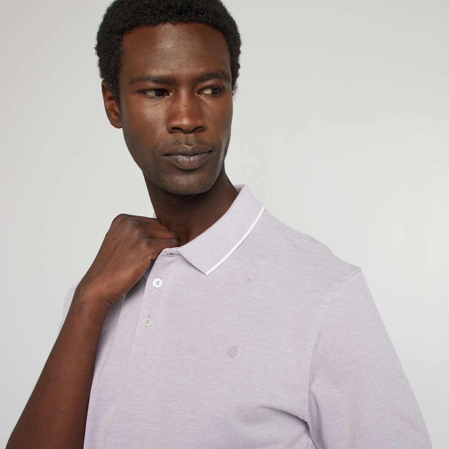 تيشرت بولو قطن بيكيه بنفسجي